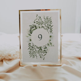 Sage Garden Tischnummer Hochzeitsempfang