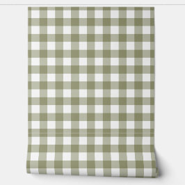 Sage Gingham Karo Grün Buffalo Karo Tapete