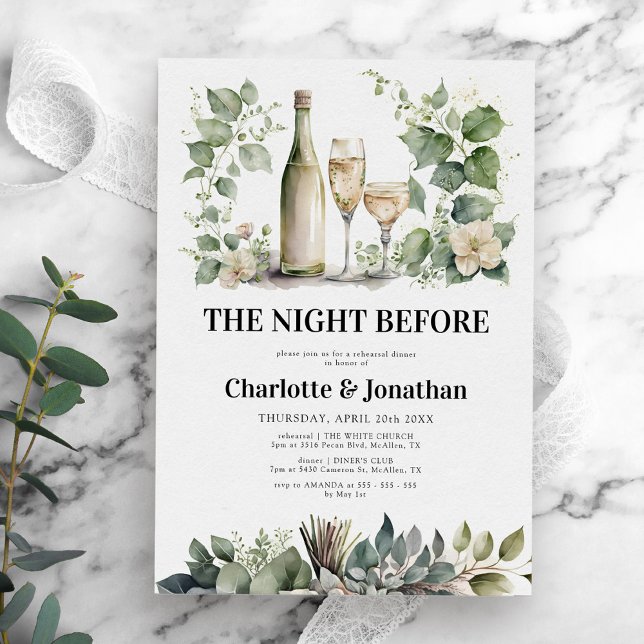 Sage & Gold Elegante Probe Einladung (Von Creator hochgeladen)