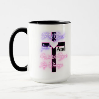 Sage Gott die erste Bibel inspiriert Glaube Tasse