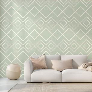 Sage Gray Green Greige Elfenbeinplatz Art Tapete