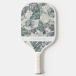 Sage Green Abstrakt Floral Pickleball Paddel Pickleball Schläger