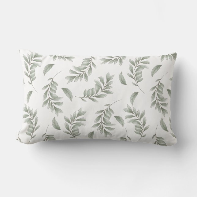 Sage Green Accent Pillow Lendenkissen (Vorderseite)