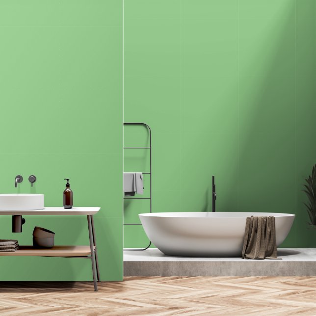 Sage Green Accent Tapete (Badezimmer)