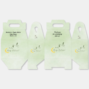 Sage Green Baby Boy Bliss Storch-Sonderlieferung Geschenkschachtel
