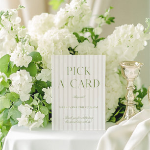Sage Green & Beige Wedding Wählen Sie ein Kartenze Einladung