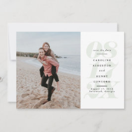 Sage Green Big Day Foto Save the Date