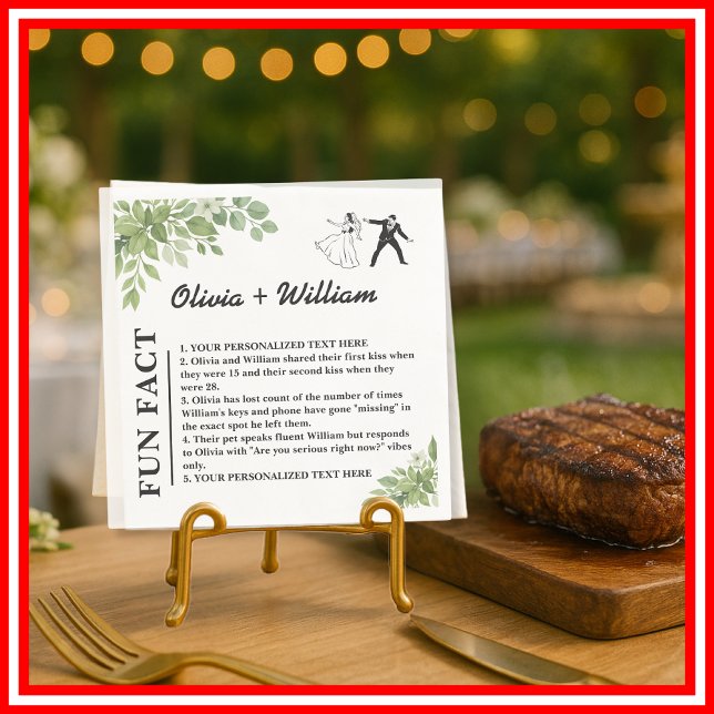 Sage Green Blätter Grüner Spaß Hochzeit Serviette (Von Creator hochgeladen)