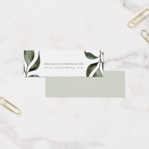 Sage Green Blätter Wedding Website UAWG