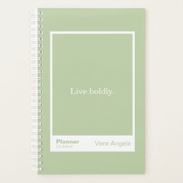Sage Green Block Quote Small Planner Planer