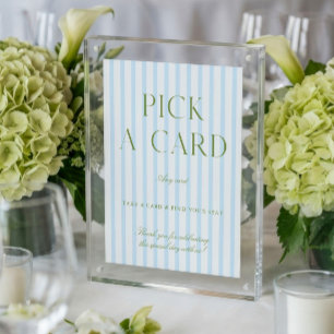 Sage Green & Blue Wedding Wählen Sie ein Kartenzei Einladung