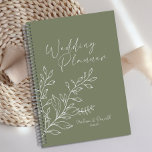 Sage Green Blume Boho Wedding Planer<br><div class="desc">Sage Green Blume Hochzeitsplaner. In unserem Zazzle-Shop finden Sie passende Artikel,  um Ihre Veranstaltungskollektion abzuschließen!</div>