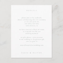 Sage Green Boho 1 Wedding Modern Begleitkarte