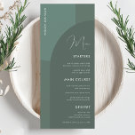 Sage Green Boho Arch Gastname Hochzeitsessen Männe Menükarte<br><div class="desc">Dieses elegante Hochzeitsmenü mit individuellem Text,  schlängelgrünen Bögen und grünem Hintergrund würde Ihr Party wunderbar ergänzen! Ändern Sie den Text einfach,  indem Sie auf die Option "Personalisieren Sie diese Vorlage" klicken.</div>