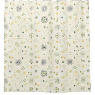 Sage Green Boho Duschvorhang