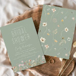 Sage Green Boho Wildblume Brautparty Einladung<br><div class="desc">Feiern Sie die bevorstehenden Nuptials mit einem atemberaubenden Brautparty, inspiriert von Wildblumen. Unsere Einladung enthält atemberaubende Illustrationen der Schönheit der Natur und wird den Ton für einen unvergesslichen Tag voller Liebe und Lachen Set geben. Ideal für eine rustikale oder Outdoorveranstaltung ist diese Einladung jetzt zum Kauf erhältlich und verlasse den...</div>