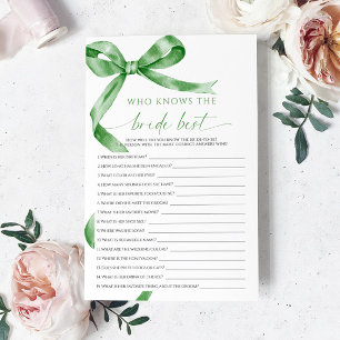 Sage Green Bow, der das beste Spiel der Braut kenn