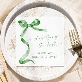 Sage Green Bow Sie bindet das Brautparty des Knote Serviette