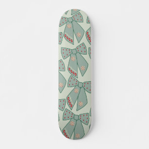 Sage Green Bows Skateboard