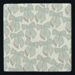 Sage Green Bows Steinuntersetzer<br><div class="desc">Sage Green Christmas Bows - Coquette Ribbons.</div>