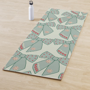 Sage Green Bows Yogamatte