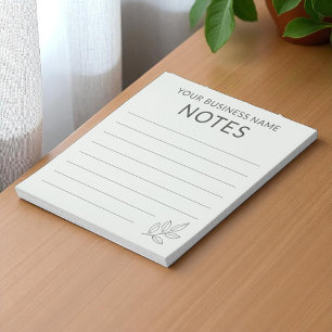 Sage Green Business Minimalistisch Simple Botanic Notizblock