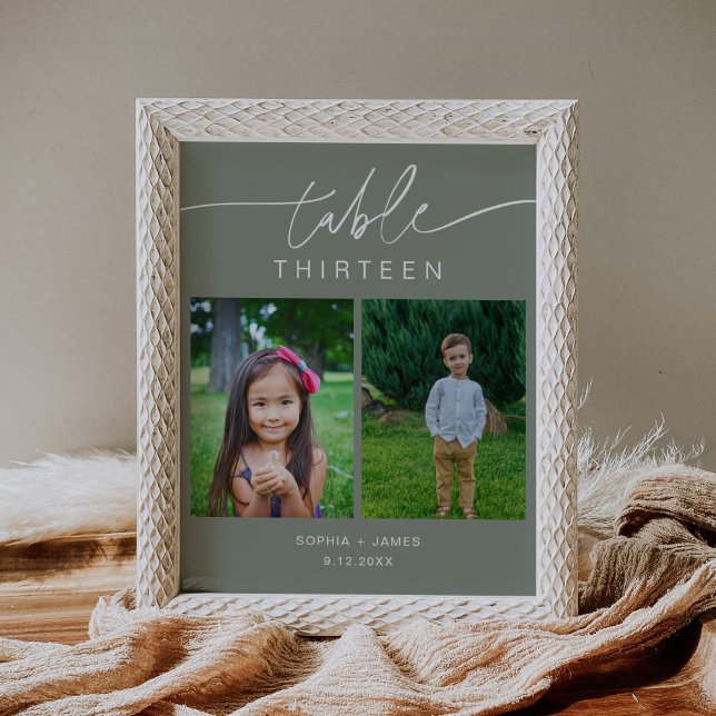 SAGE Green Childhood Fotos Tischnummer 8x10 Poster (Von Creator hochgeladen)