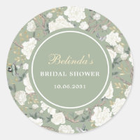 Sage Green Chinoiserie Blumenladen Brautparty