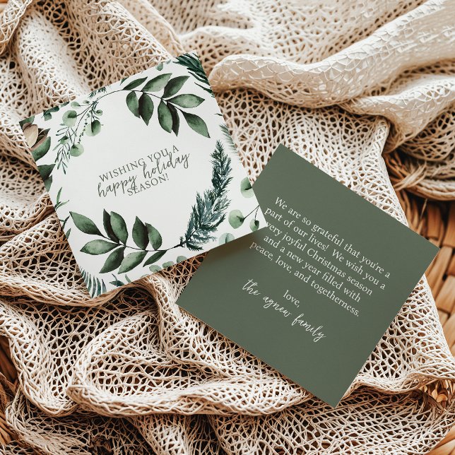 Sage Green Christmas Greenerity & Pine Holiday Car Einladung (Von Creator hochgeladen)