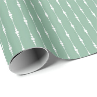 Sage Green Color Watercolor Pattern Geschenkpapier