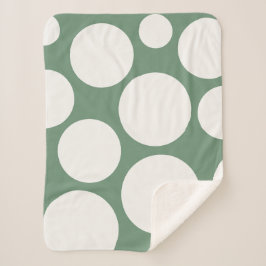 Sage Green Cosy Blanket Sherpadecke