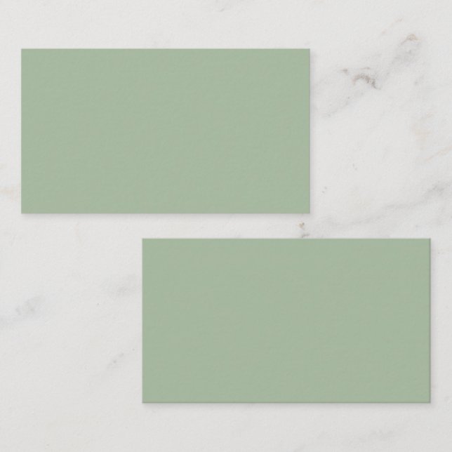Sage Green Custom Brand Begleitkarte (Vorne/Hinten)