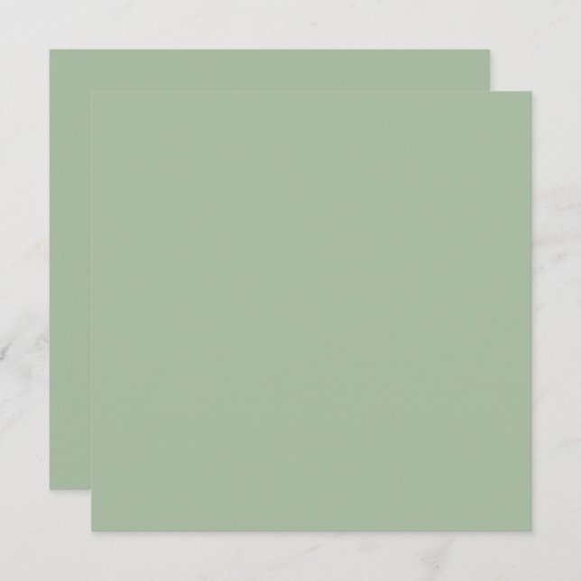 Sage Green Custom Brand Dankeskarte (Vorne/Hinten)