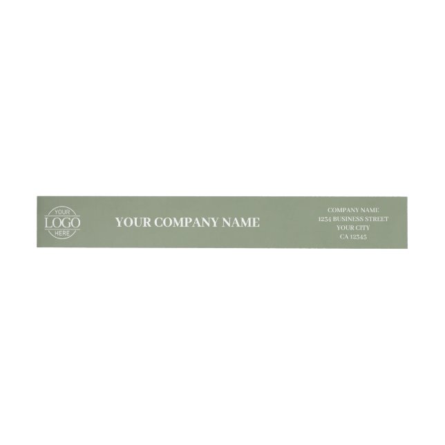 Sage Green Custom Simple Business Logo Branded (Person)