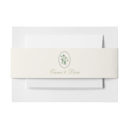 Sage Green Custom Wedding Belly Band