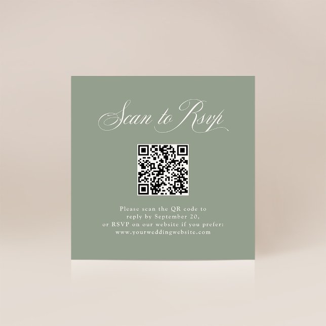 Sage Green Elegance | UAWG mit QR-Code Begleitkarte (Von Creator hochgeladen)