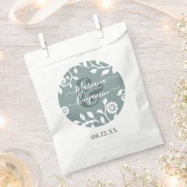 Sage Green Elegante Personalisierte Hochzeit Geschenktütchen