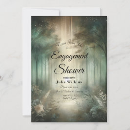 Sage Green Enchanted Forest Radiance Shower Einladung