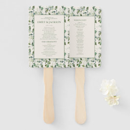 Sage Green Eucalyptus Blätter Wedding Fächer