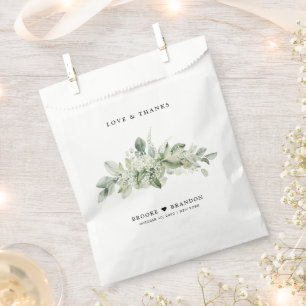 Sage Green Eucalyptus Minimalistisch Botanische Ho Geschenktütchen