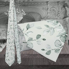 Sage Green Eukalyptus Greenerity Wedding Krawatte