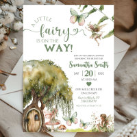 Sage Green Fairy Enchanted Forest Baby Shower