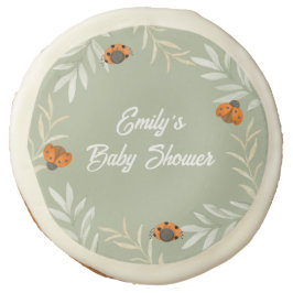 Sage Green Fall Ladybug Grüne Babydusche