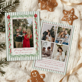 Sage Green Family Photo Christmas Holiday Card Feiertagskarte