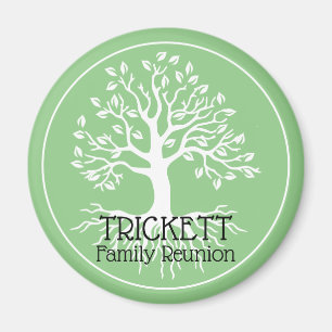 Sage Green Family Wiedersehen Family Tree Magnet