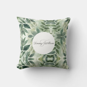 Sage Green Flora Elegante Kissen