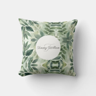 Sage Green Flora Elegante Kissen