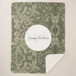 Sage Green Flora Elegantes Ambiente Sherpadecke