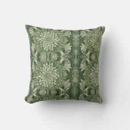 Sage Green Floral Elegant Kissen