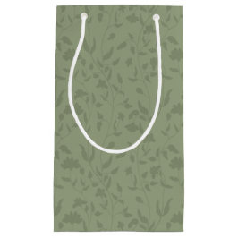 Sage Green Floral Geschenktasche Kleine Geschenktüte
